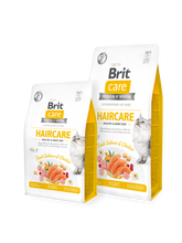 Brit Care Cat Aliment Sec pour Chat Grain-Free HAIRCARE HEALTHY AND SHINY COAT